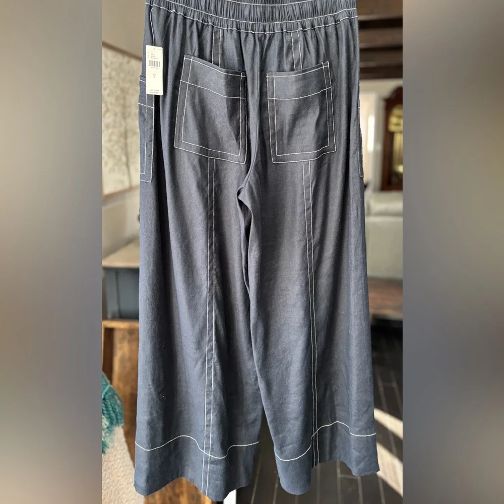 Anthropologie Maeve La Ponche Pull-On Wide-Leg Pants - Picture 9 of 10